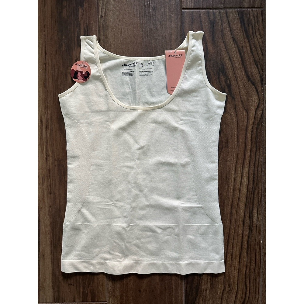 Shapermint Essentials Open Bust Shaper Cami Size 3XL Beige NWT